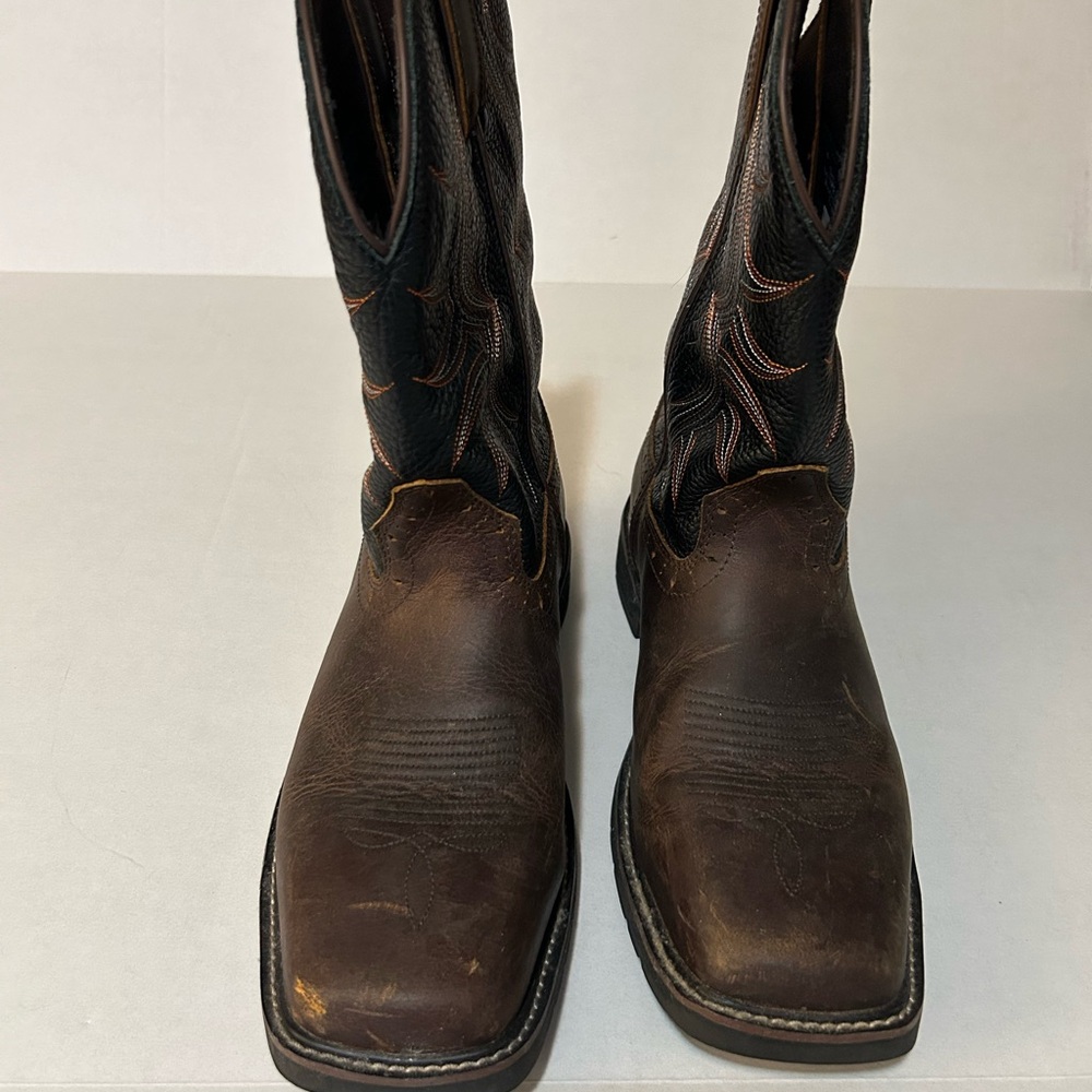 Men's Justin Work Brown Boots Size 10D
